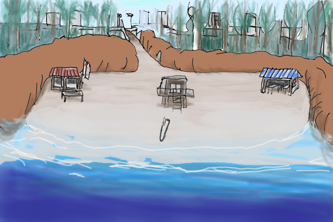 プライベートビーチの画像